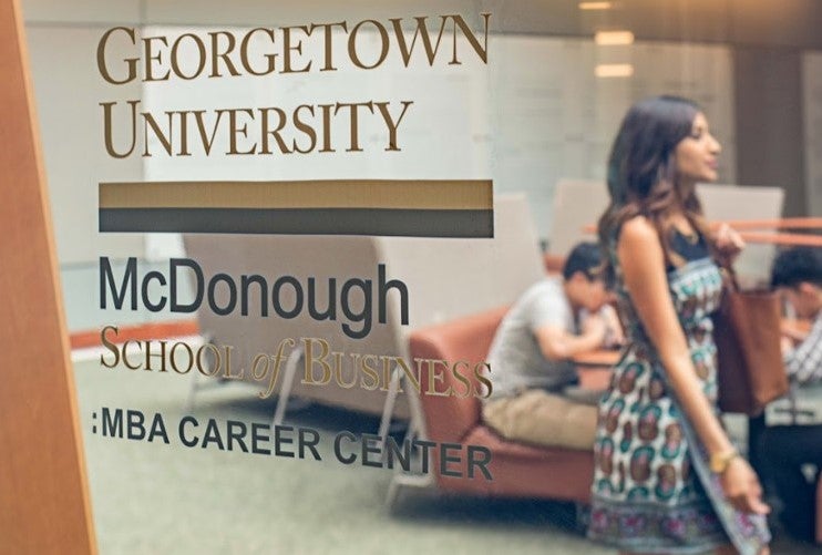 MBA Career Center Window decal